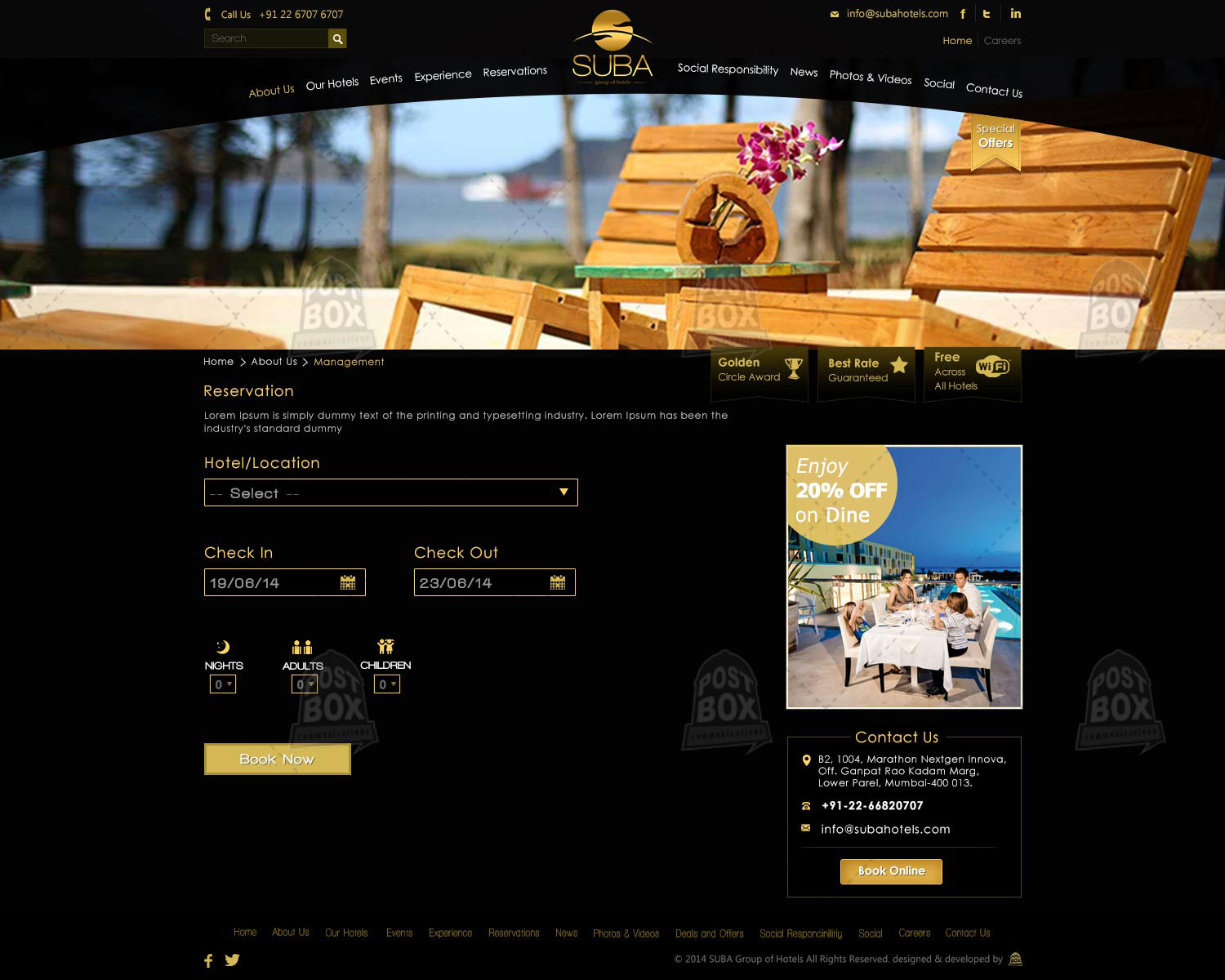 Suba Hotel Website4